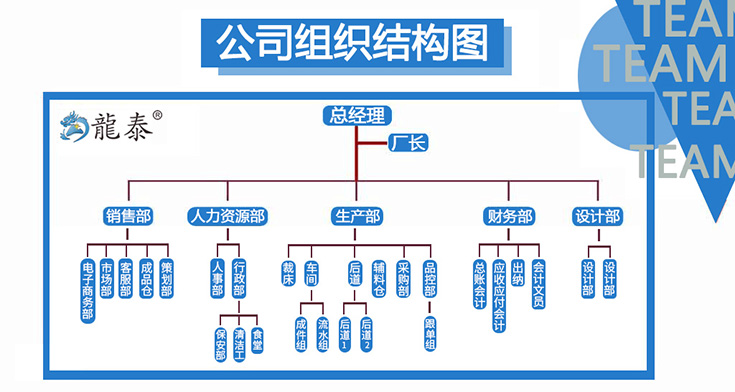 龙泰激光设备有限公司组织结构图